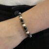 IMG_2949 Bracelet de perle hématite, onyx mate et acier