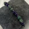 Bracelet perle agate mouse et améthyste