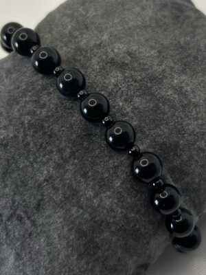 bracelet obsidienne Bracelet perle obsidienne