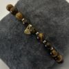 bracelet oeil de tigre Bracelet perle œil de tigre et acier
