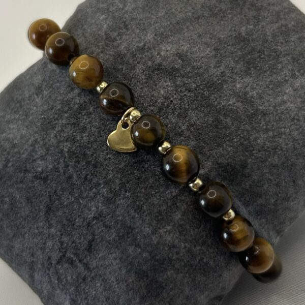 bracelet oeil de tigre Bracelet perle œil de tigre et acier