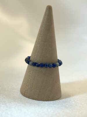 bague sodalite bleu Bague perle sodalite bleue