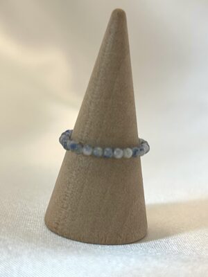 Bague sodalite Bague perle sodalite claire