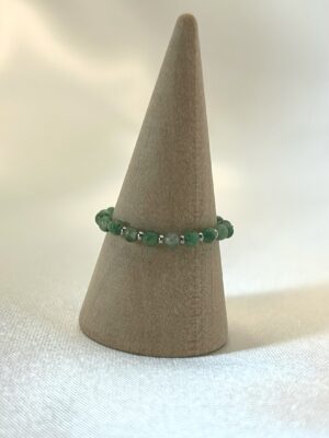 bague perle Bague perle Africaine jade et acier