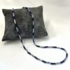 collier sodalite Collier perle sodalite et acier
