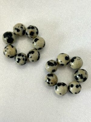 breloque jaspe dalmatien Breloque perle jaspe dalmatien