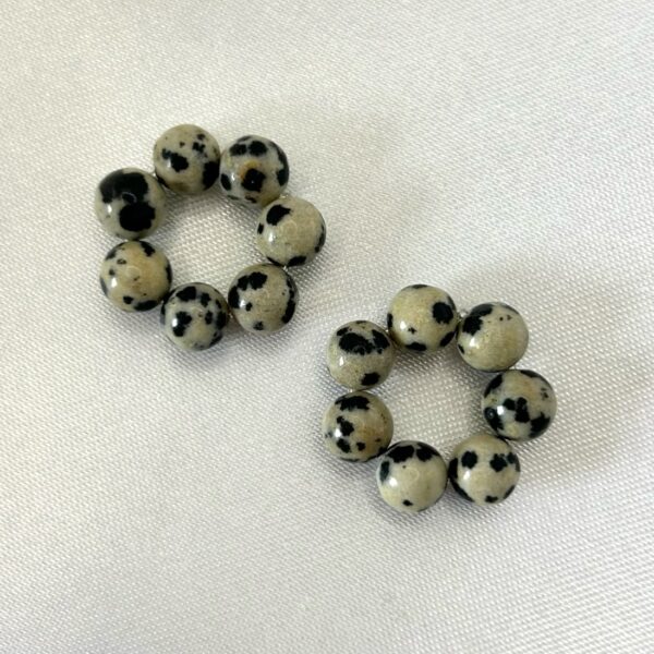 breloque jaspe dalmatien Breloque perle jaspe dalmatien