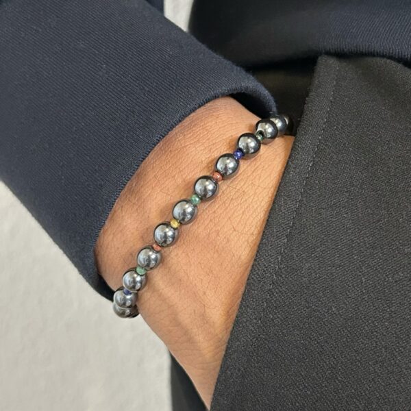 bracelet hematite Bracelet perle hématite , sodalite, jadéite et œil de tigre