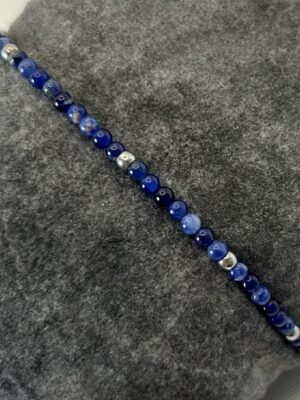bracelet sodalite Bracelet perle sodalite et acier