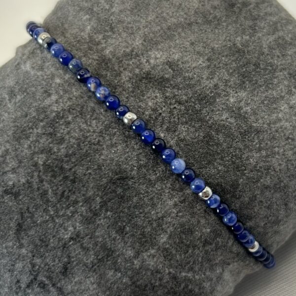 bracelet sodalite Eléa perle sodalite et acier