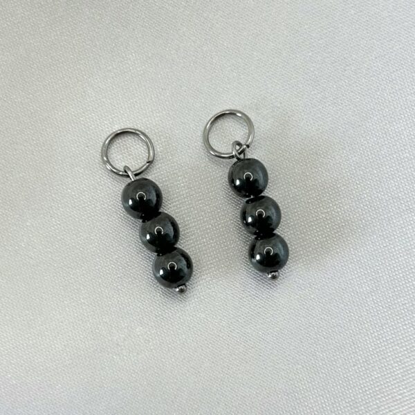 breloque obsidienne Breloque perle d'obsidienne