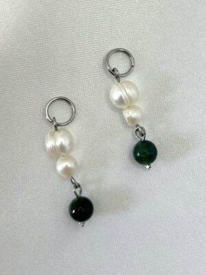 breloque agate mouse Breloque perle d'eau douce et agate mouse