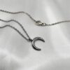 collier Collier lune argenté